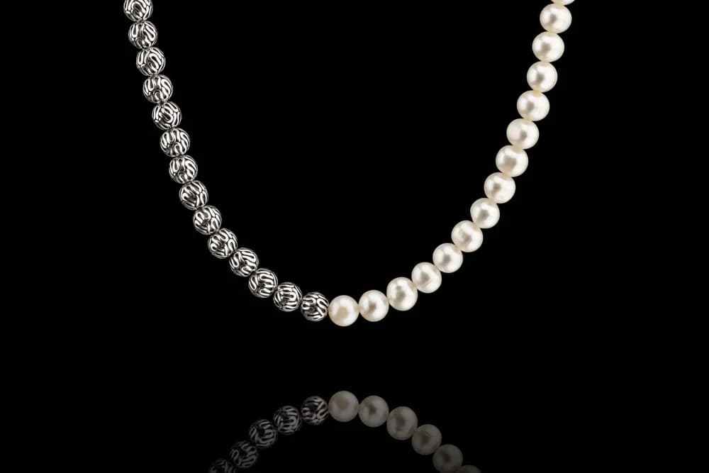 Pearl - Silver Necklace V (7mm) 3